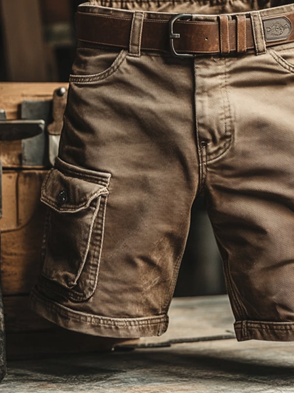 Ivy&Cole™ | Retro Vintage cargo shorts with multiple pockets