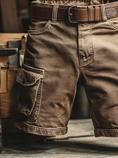 Ivy&Cole™ | Retro Vintage cargo shorts with multiple pockets