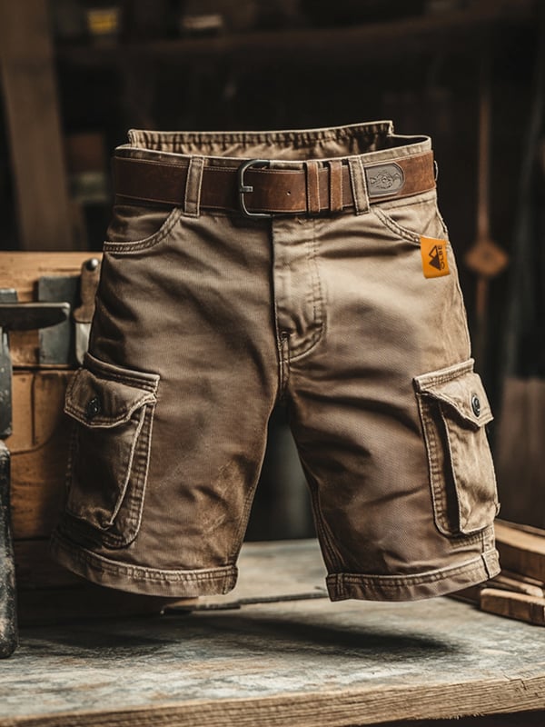 Ivy&Cole™ | Retro Vintage cargo shorts with multiple pockets